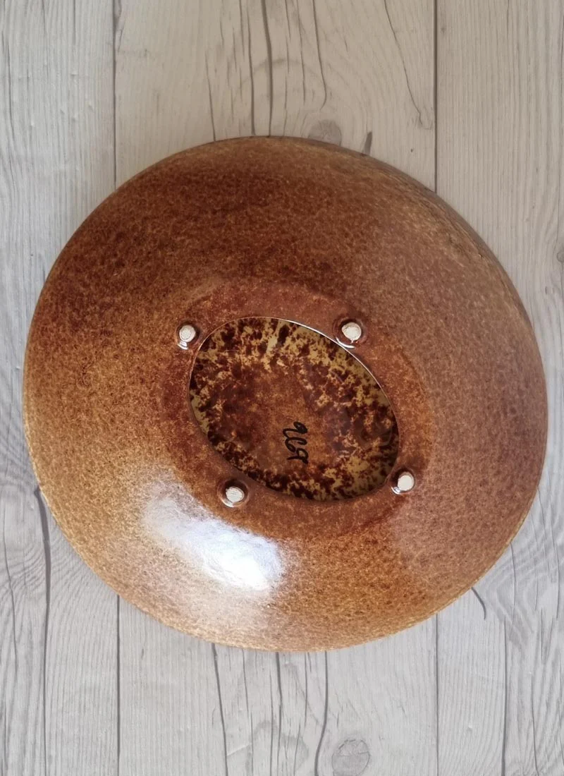 Bertoncello Ceramiche Screziato Tabacco Glaze Sculptured Soft Twist Dish, 1960s-80s - Image 5