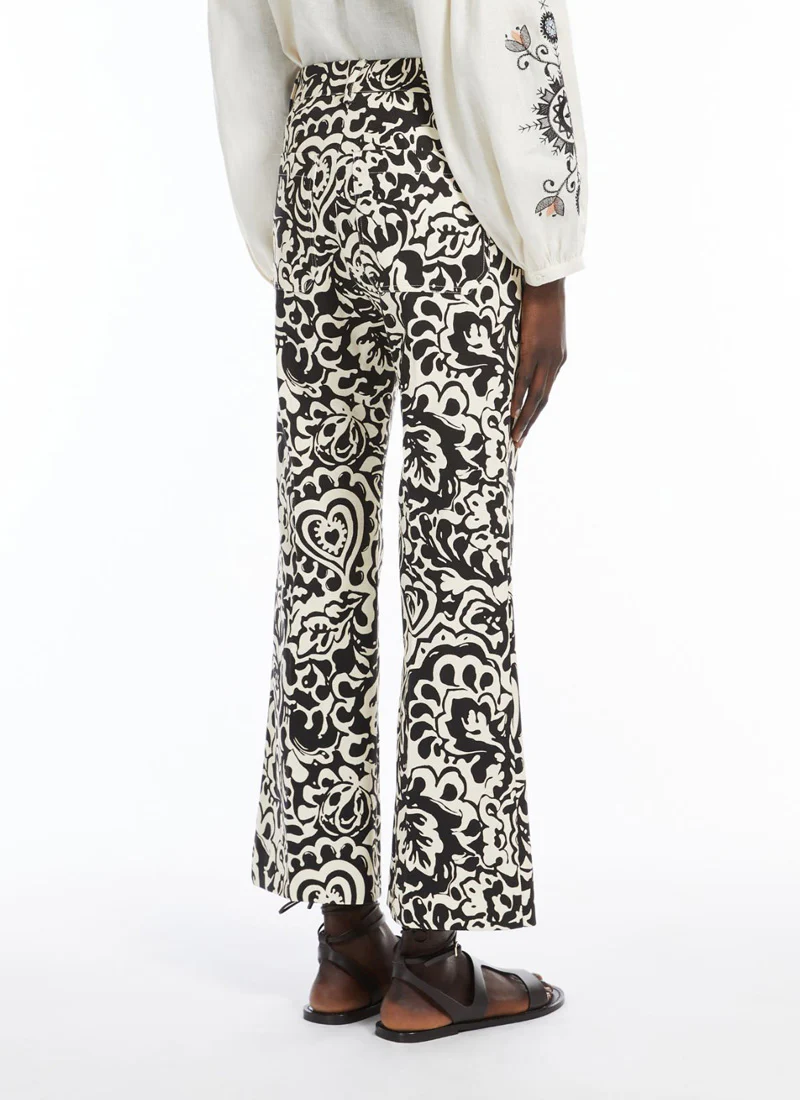 Cadmio Batik Straight Cotton Trouser - Image 2