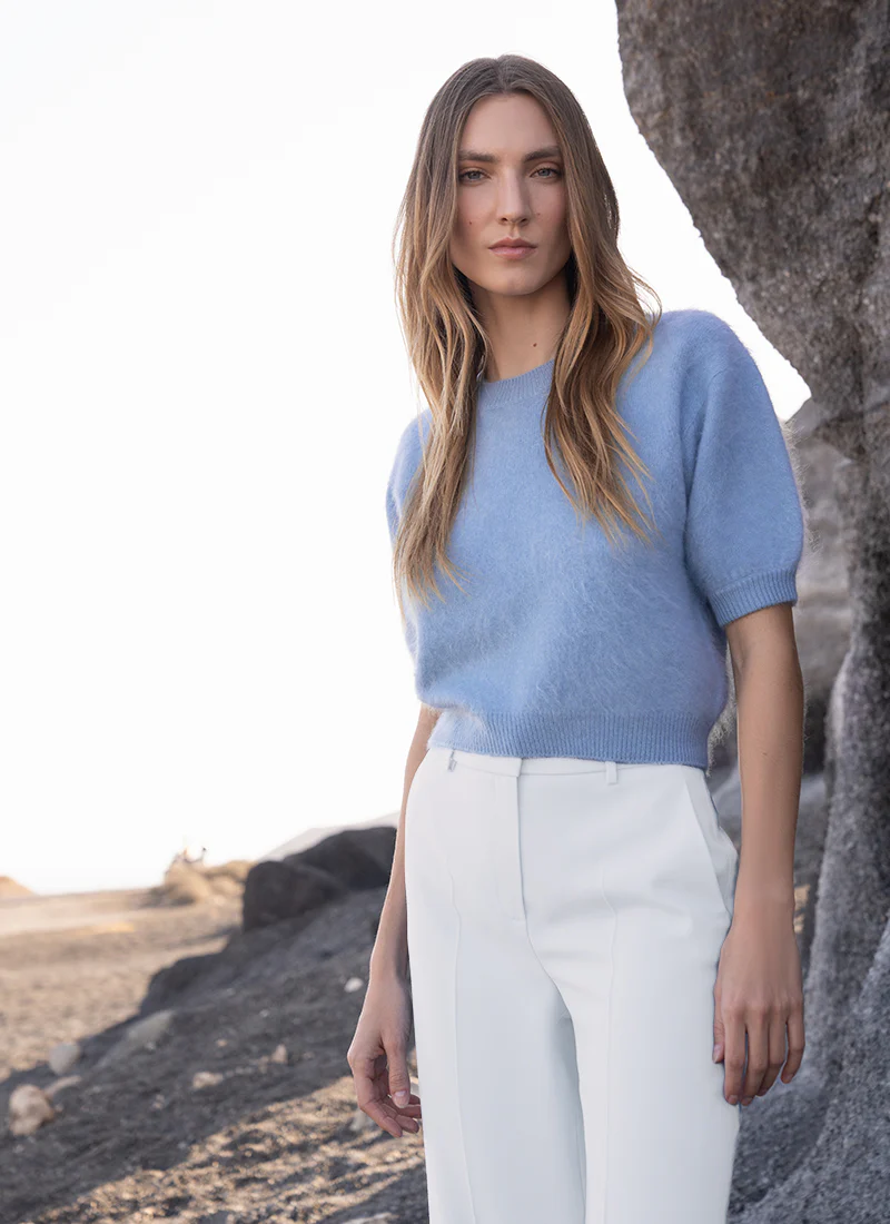 Domenica Linen Cropped Pant - Image 4