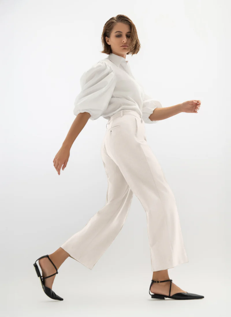 Domenica Linen Cropped Pant - Image 5