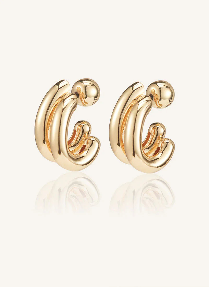 Florence Gold Earrings - Image 3