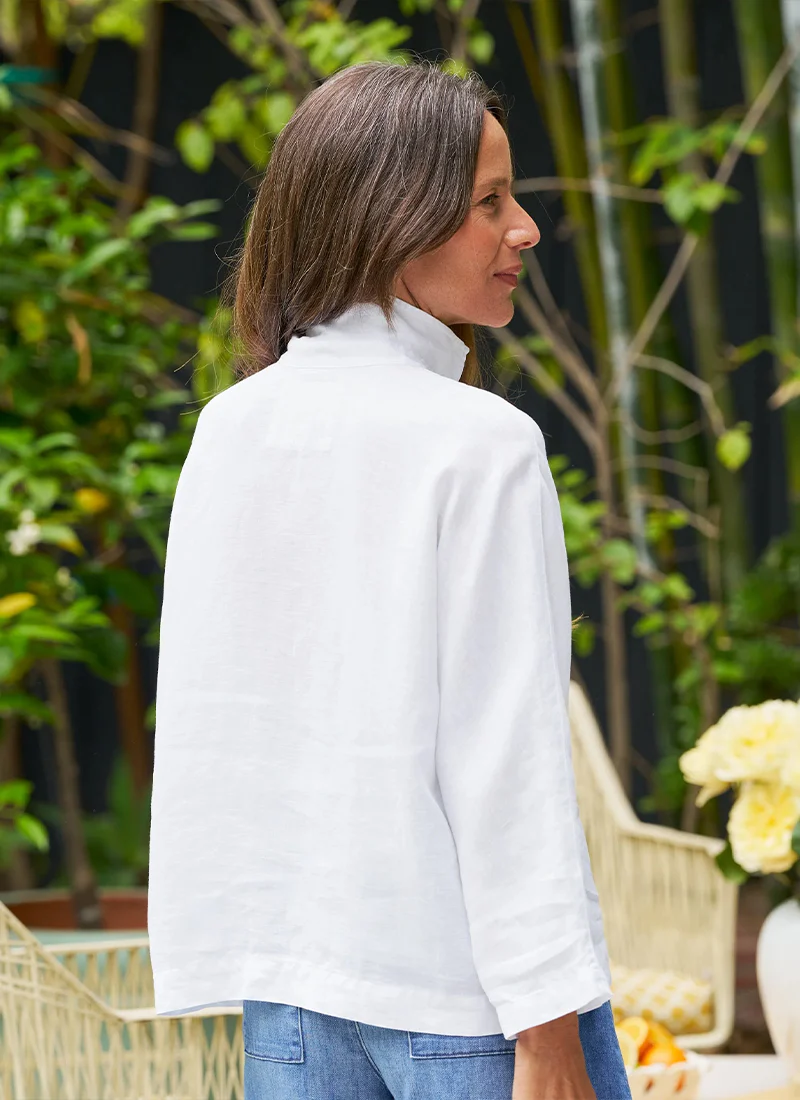 Gabi Linen Popover Shirt - Image 3
