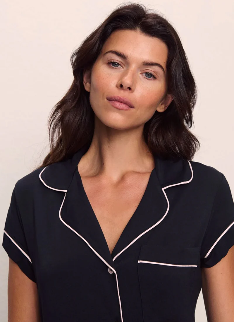 Gisele The Short Sleeve Crop PJ Set - Image 2