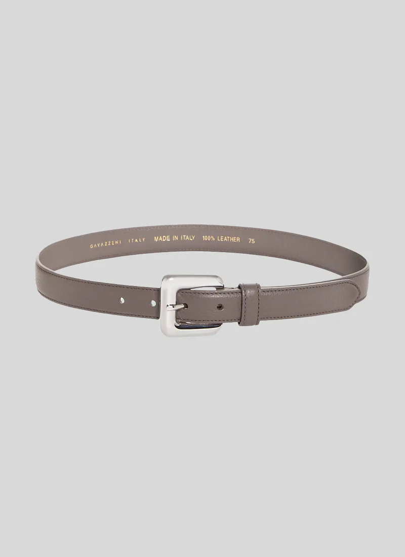 Glossinia Square Buckle Leather Belt - Image 2