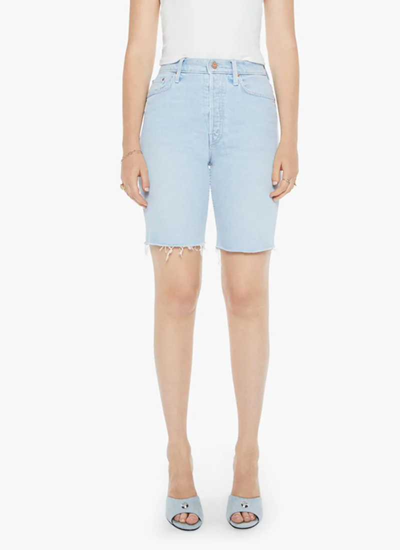 High Waisted Rider Bermuda Short Fray
