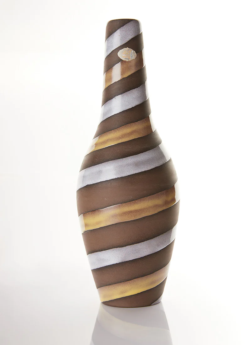 Ingrid Atterberg Pair of 1949 'Spiral' Series Sculptural Earthenware Vases - Image 2
