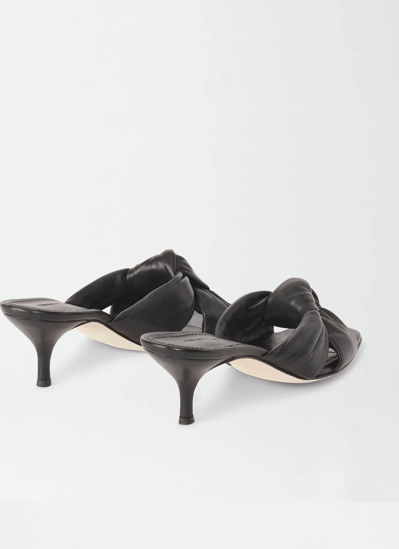 Knotted Nappa Mules - Image 3