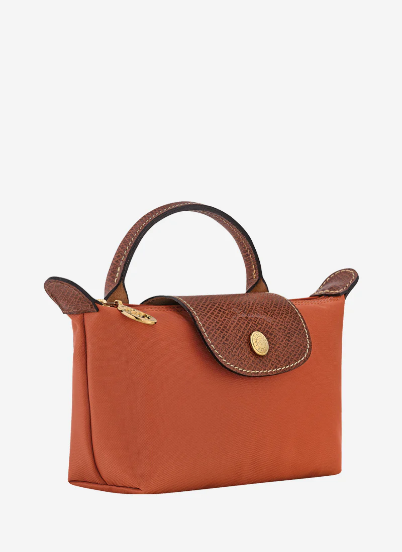 Le Pliage Original Pouch with Handle Rust - Image 3