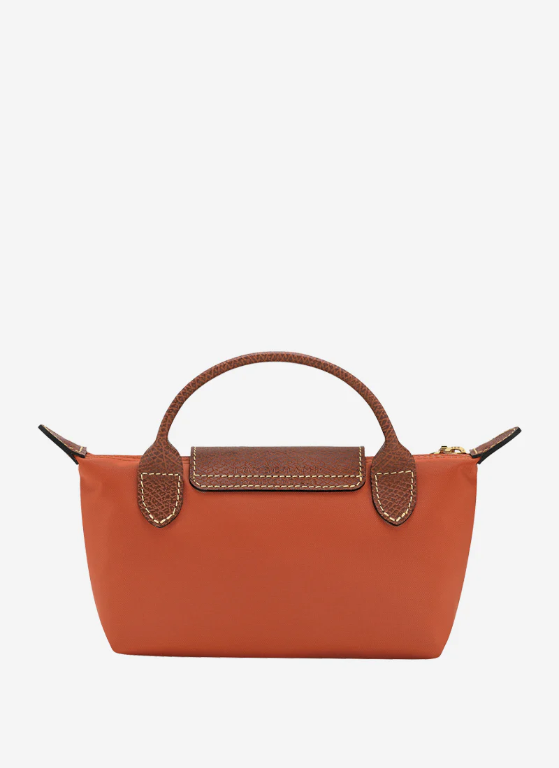 Le Pliage Original Pouch with Handle Rust - Image 4