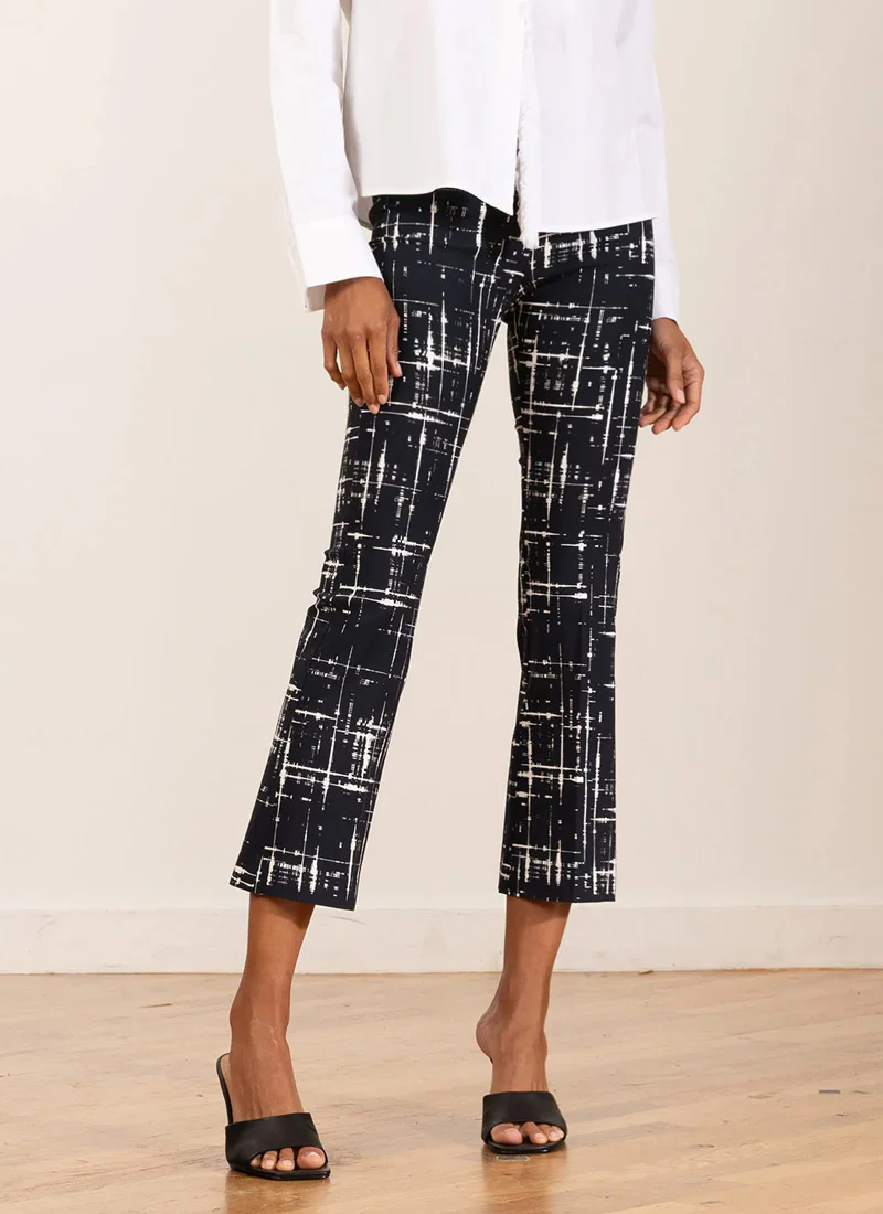 Leo Crop Flare Graffiti Pants