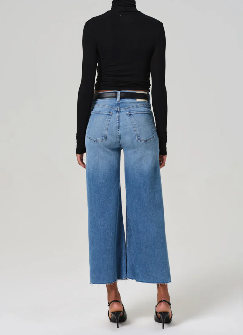 Lyra Wide Leg Crop Jeans - Image 2