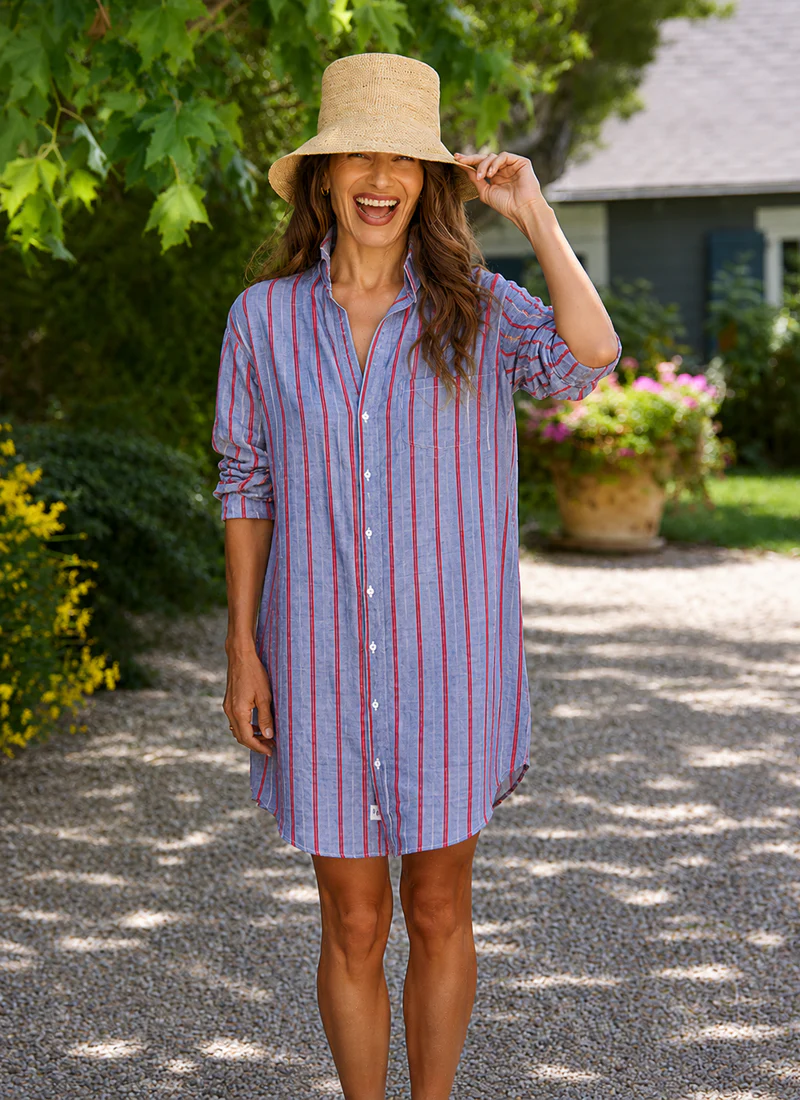 Mary Classic Linen Shirt Dress