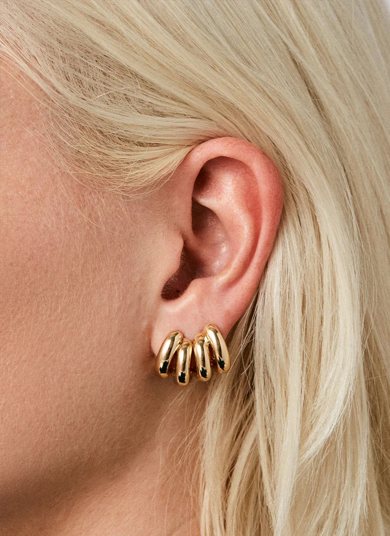 Mini Florence Gold Earrings - Image 3