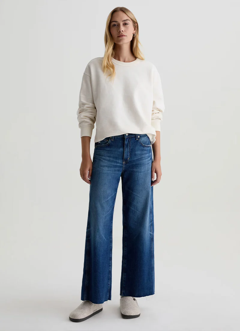 Saige Wide Leg Crop Jeans - Image 7