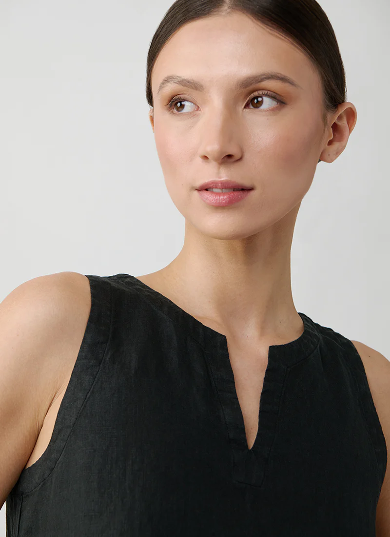 Sleeveless Linen Top - Image 3