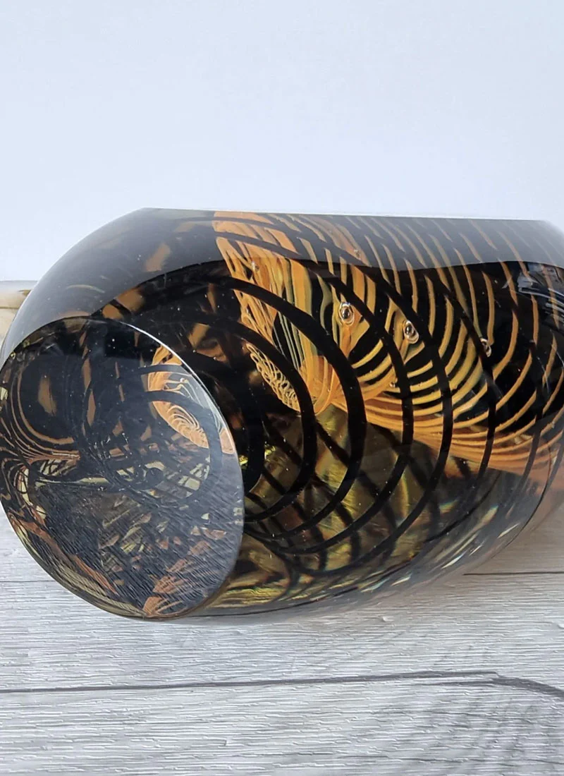 Stanislav Libensky att. Suspended Network Sommerso Art Glass Vase, 1970s - Image 4