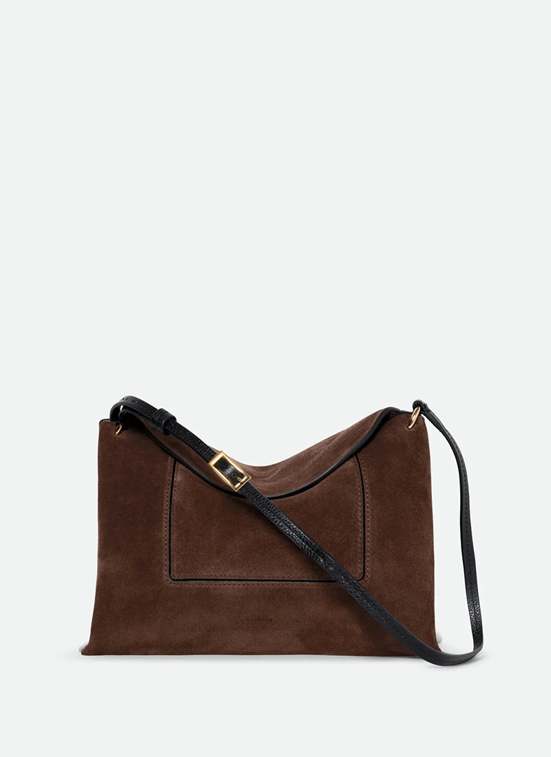 Penelope Slouch Suede Bag