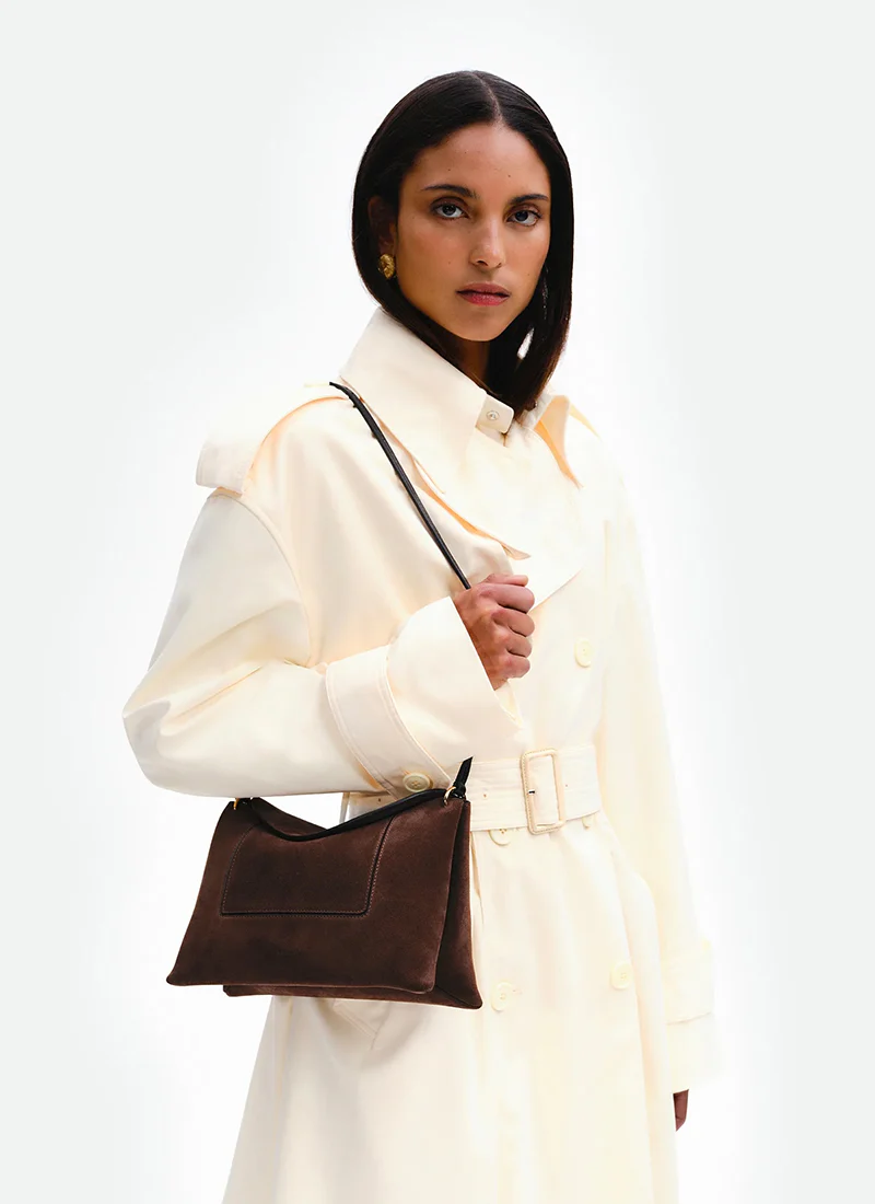 Penelope Slouch Suede Bag - Image 2