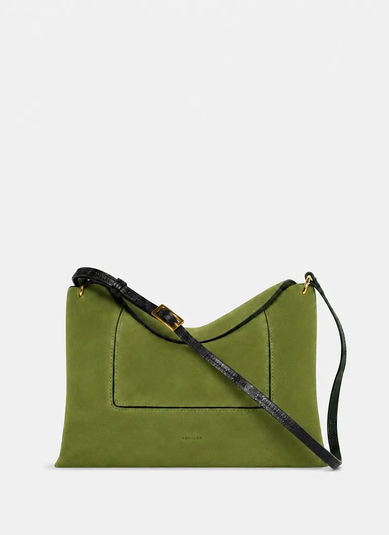 Penelope Slouch Suede Bag