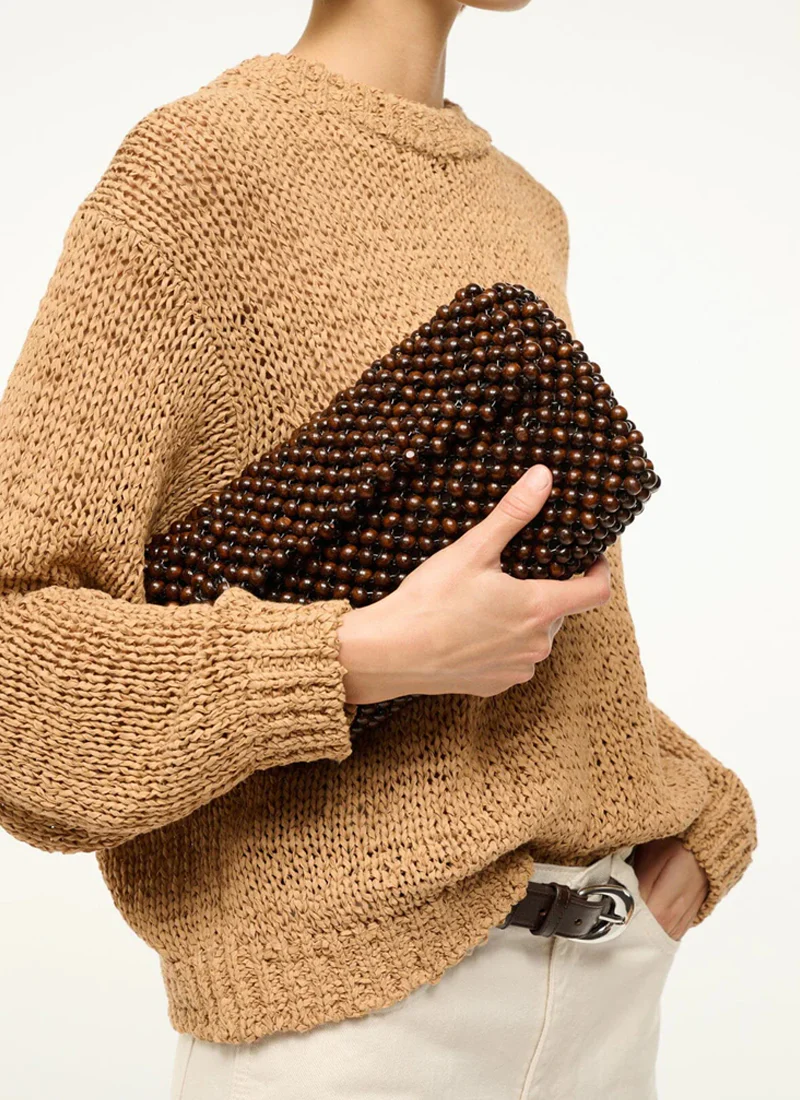 Timmy Beaded Leather Convertible Shoulder Bag - Image 2