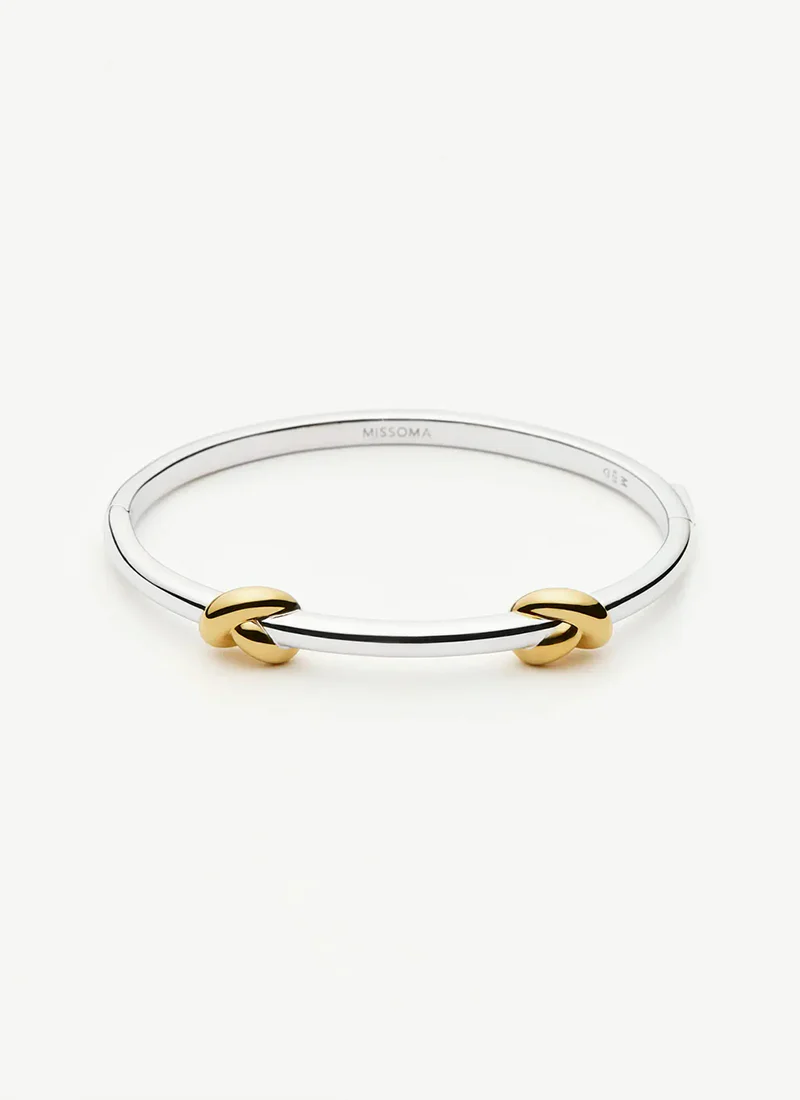 Lucy Williams Knot Hinged Bangle - Image 2
