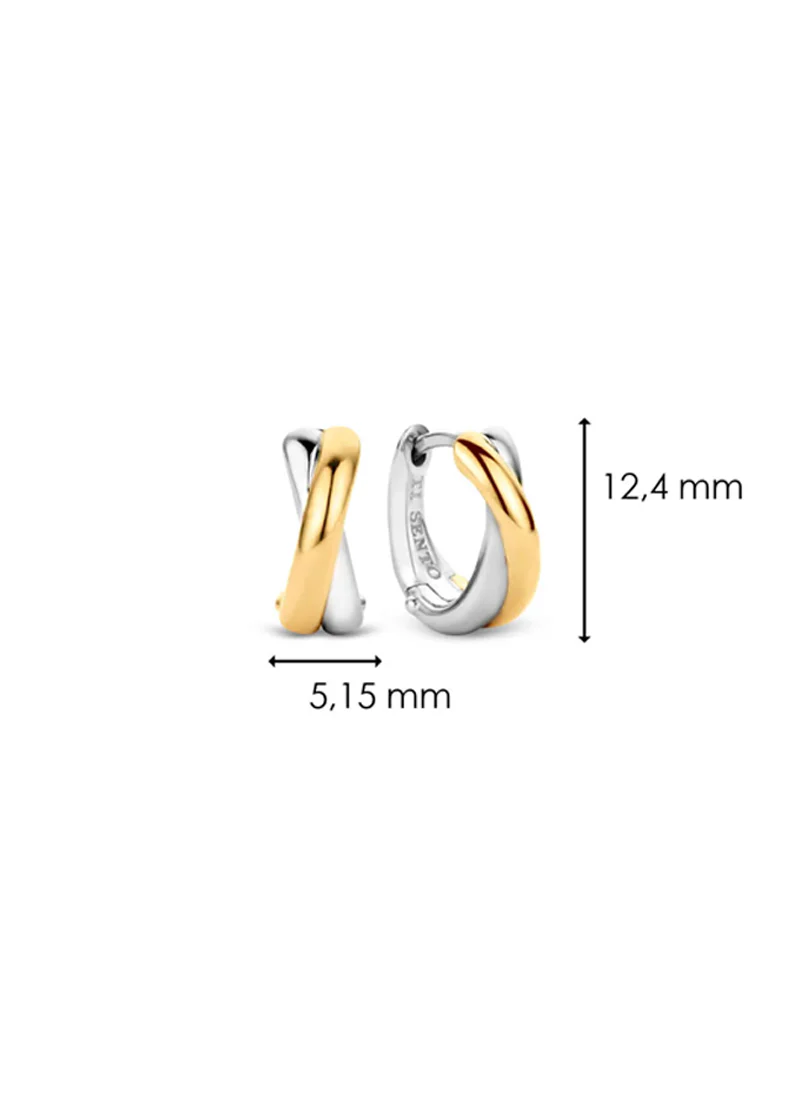 Stacked Bi Colour Earrings - Image 4