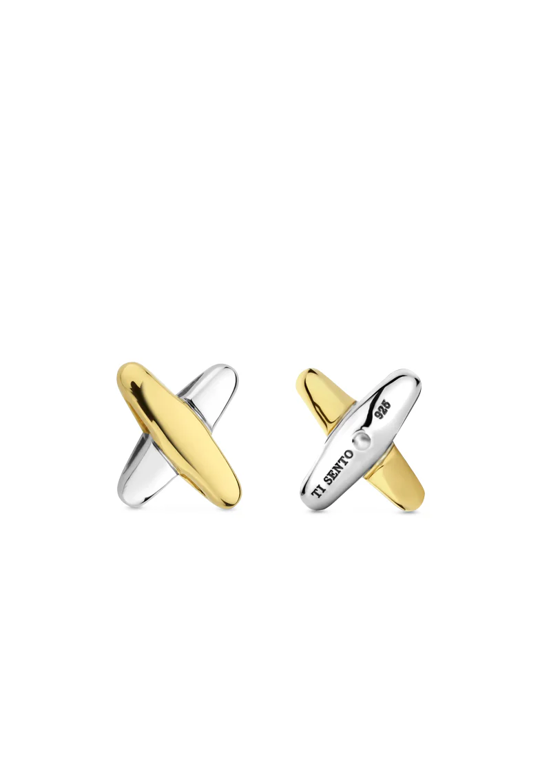 Cross Charm Studs - Image 4