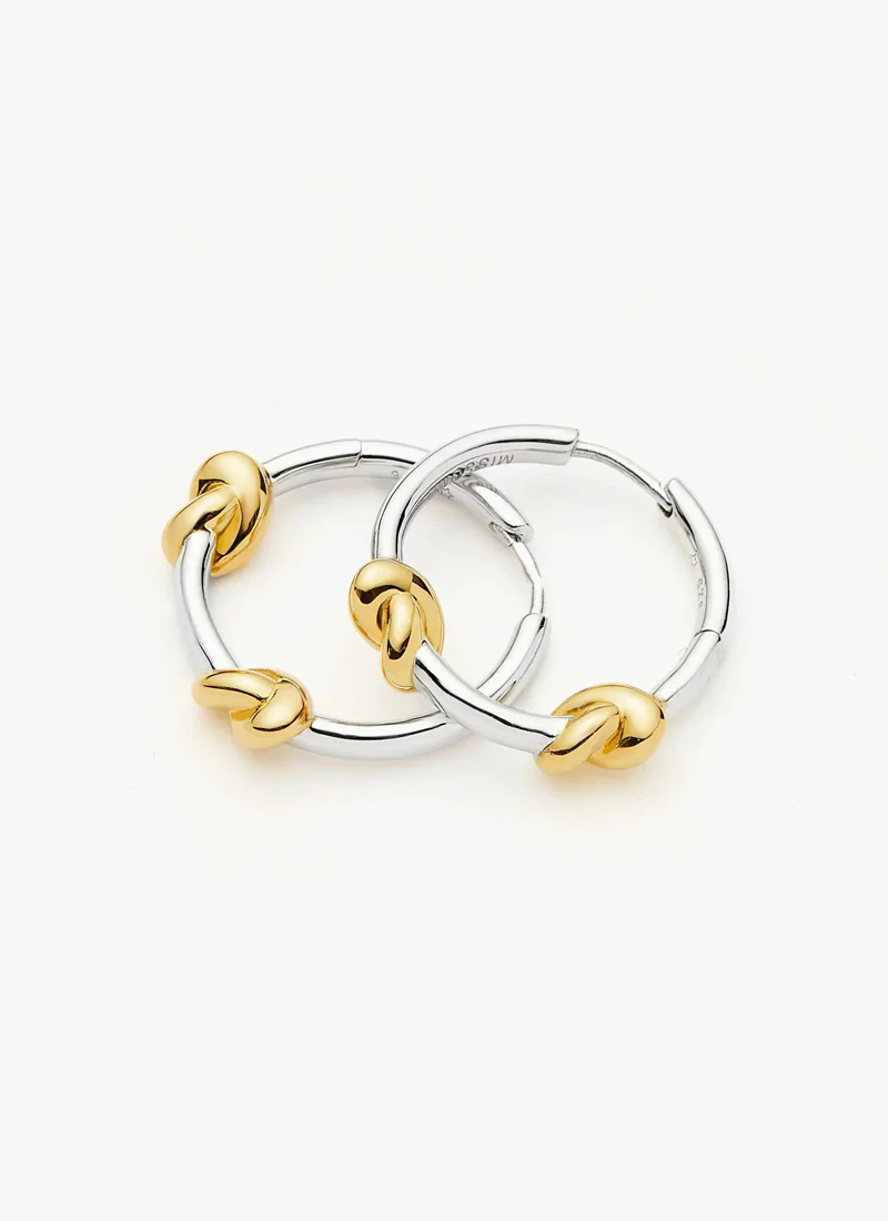 Lucy Williams Knot Small Hoop Earrings