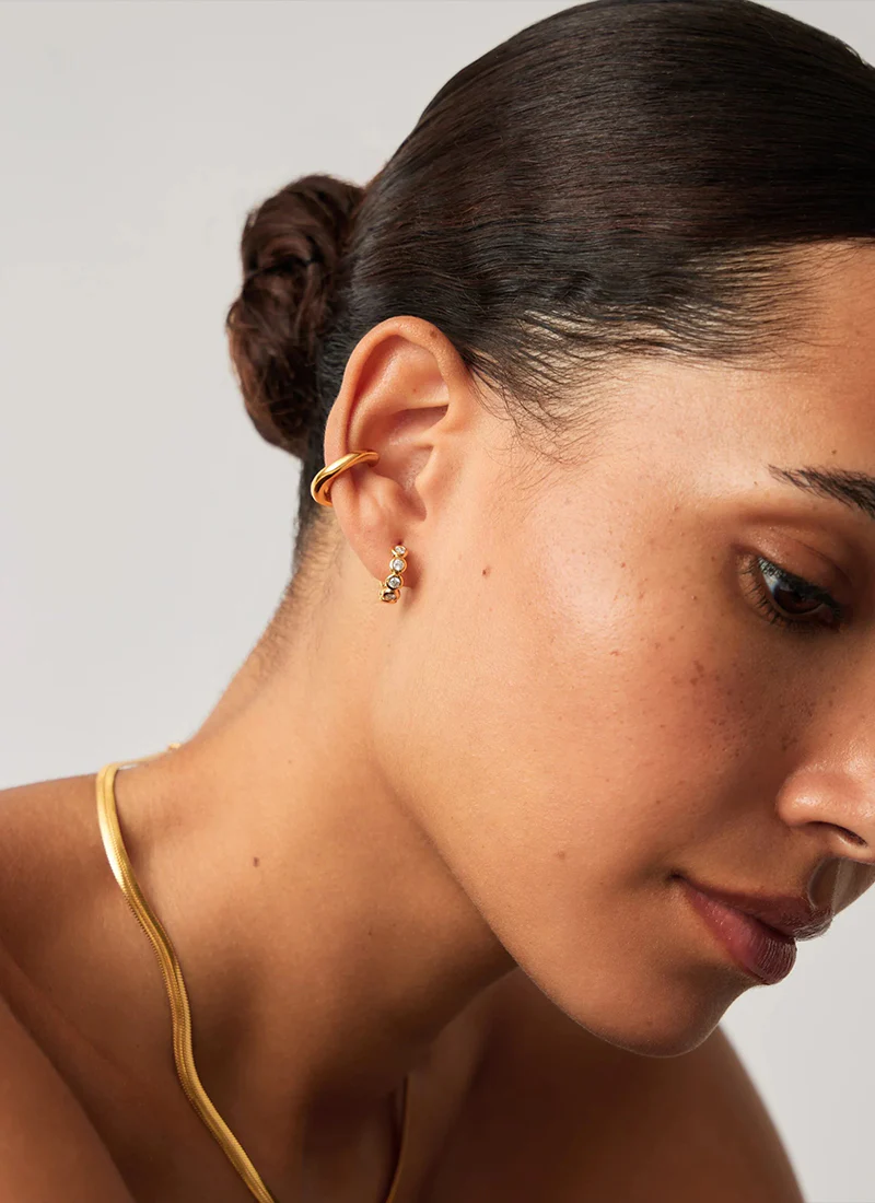 Tennis Small Hoop Earrings