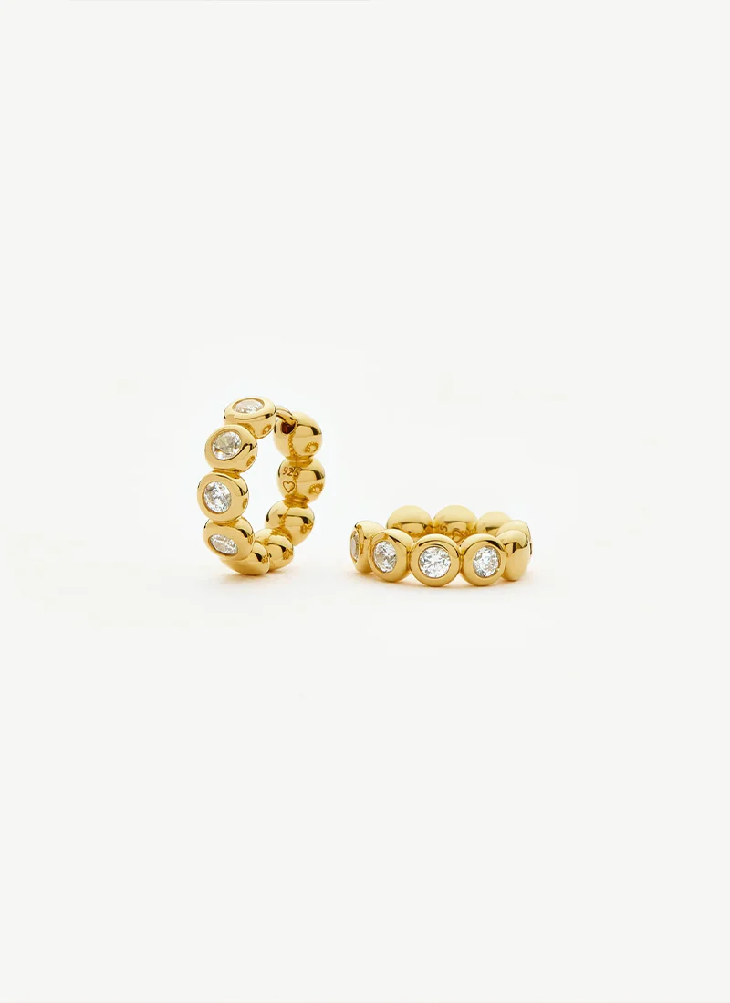Tennis Small Hoop Earrings - Image 2