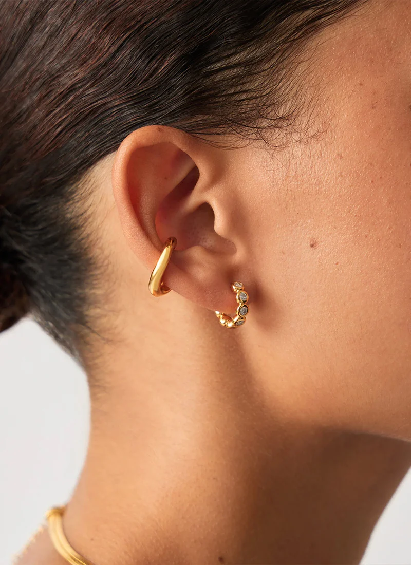 Tennis Small Hoop Earrings - Image 3