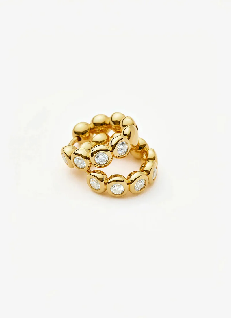 Tennis Small Hoop Earrings - Image 5