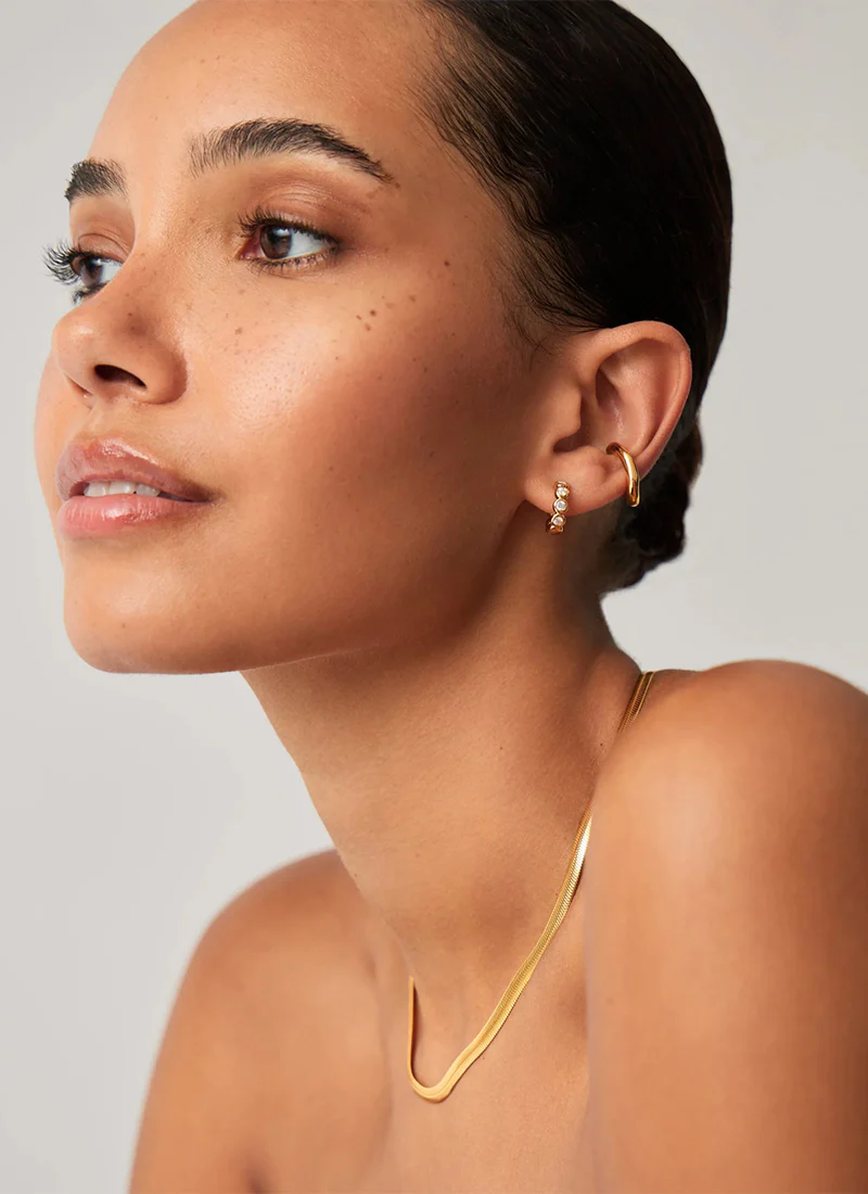Tennis Small Hoop Earrings - Image 6