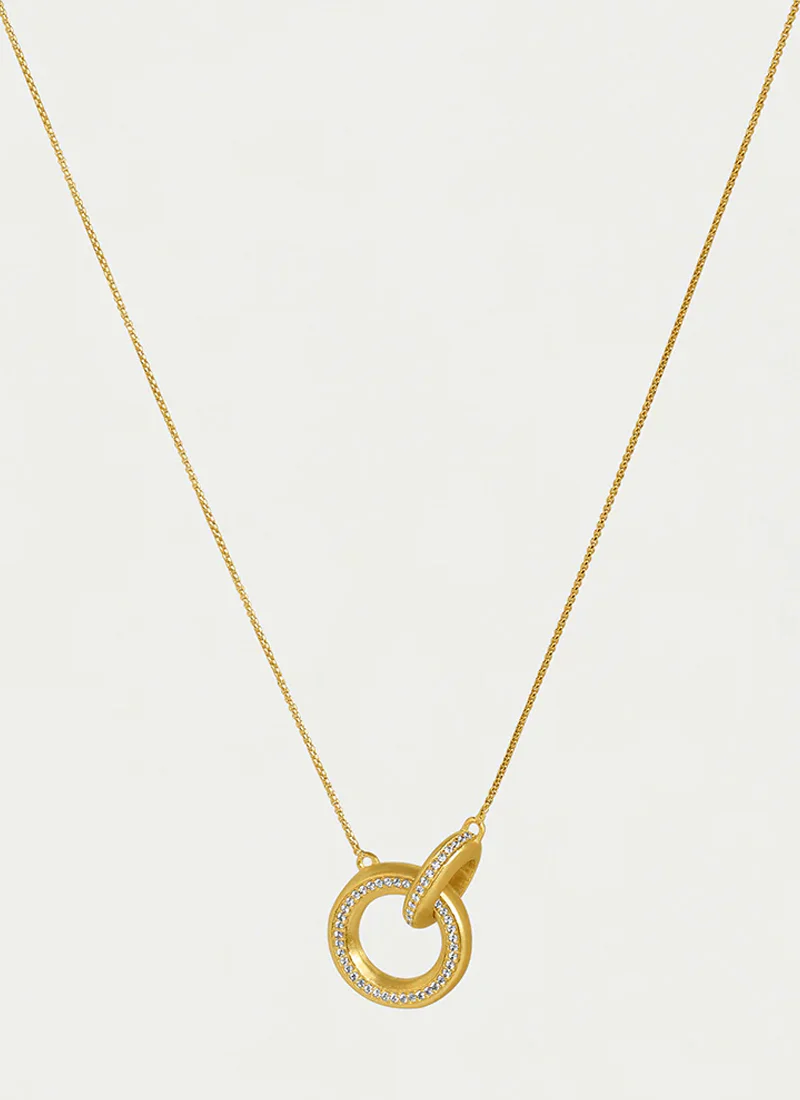 Colette Pave Hoop Pendant - Image 3