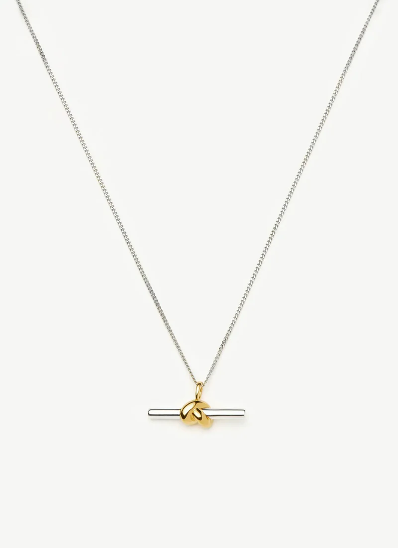 Lucy Williams T-bar Knot Pendant Necklace - Image 5