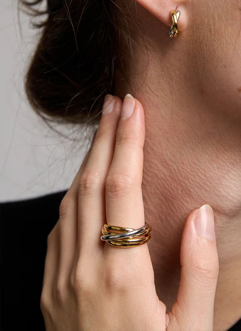 Stacked Bi Colour Ring - Image 4