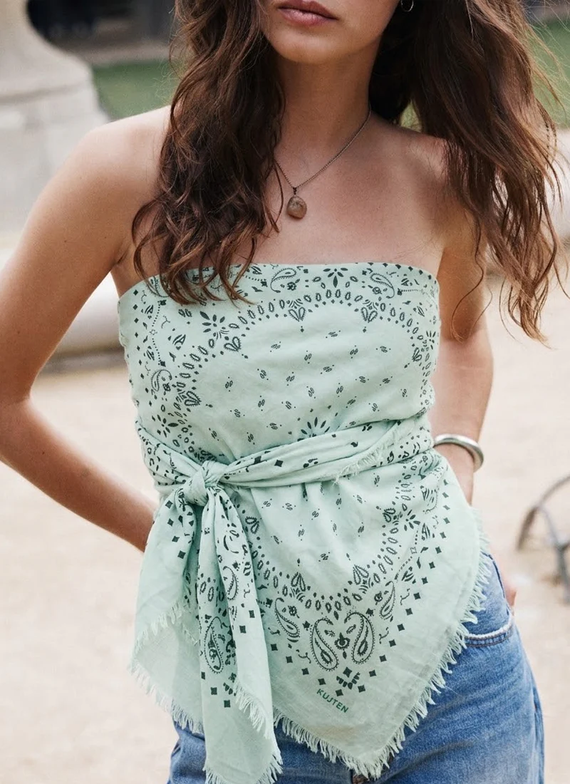 Effy Extra Large Cashmere Bandana Shawl - Image 2