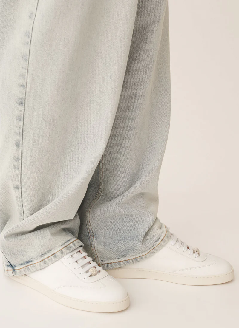 Grained Leather Sneakers - Image 2