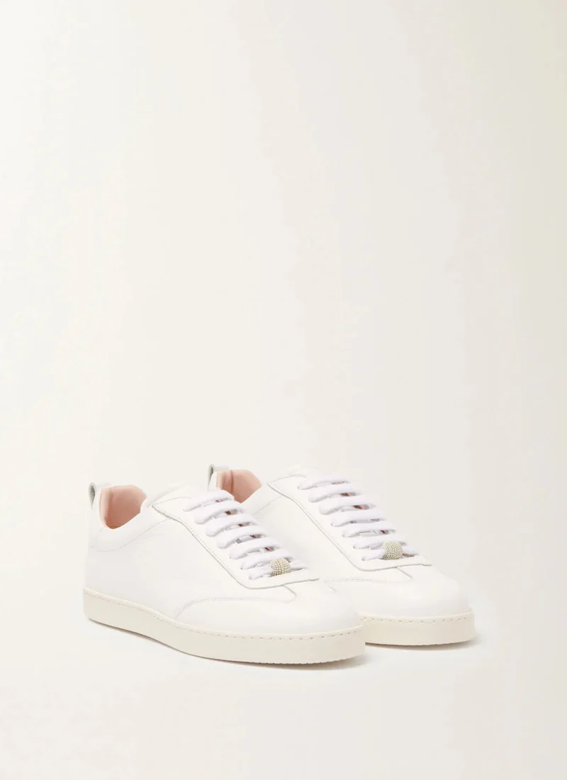 Grained Leather Sneakers - Image 3