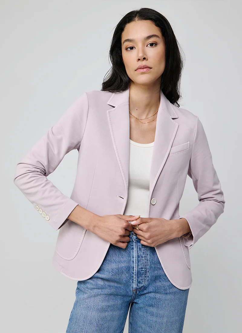 Fleece Light Dyed 2 Button Pocket Slim Fit Blazer