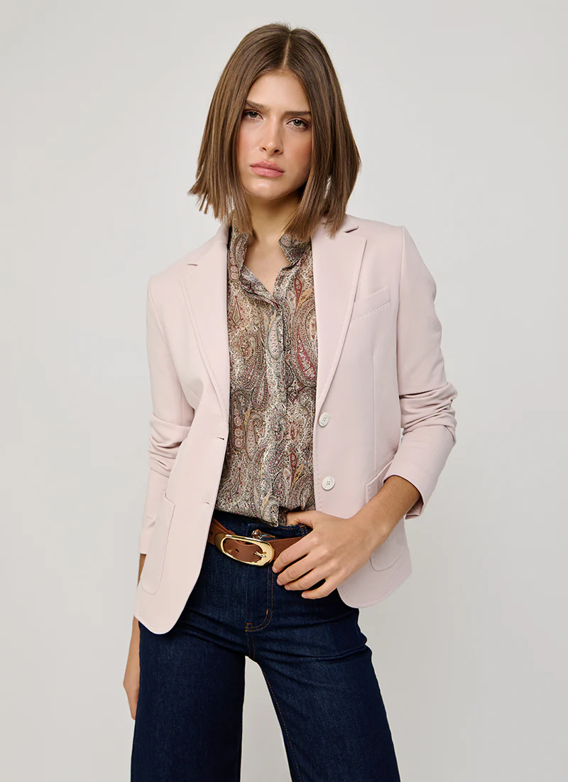 Fleece Light Dyed 2 Button Pocket Slim Fit Blazer