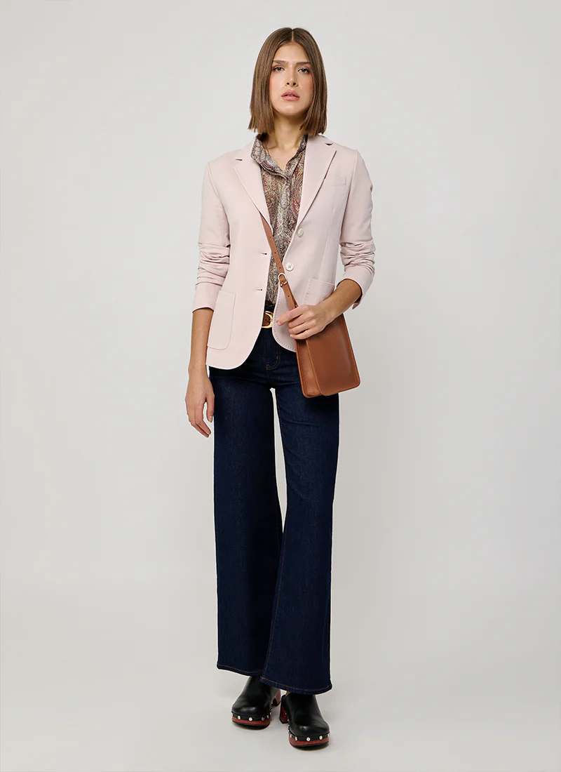 Fleece Light Dyed 2 Button Pocket Slim Fit Blazer - Image 6