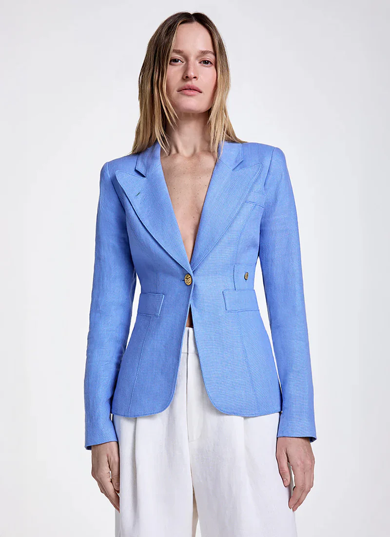 Linen Classic Duchess Blazer - Image 3