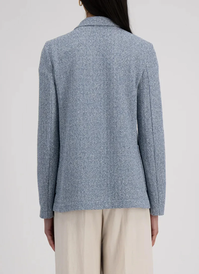 Standup Collar Bicolour Blazer - Image 2