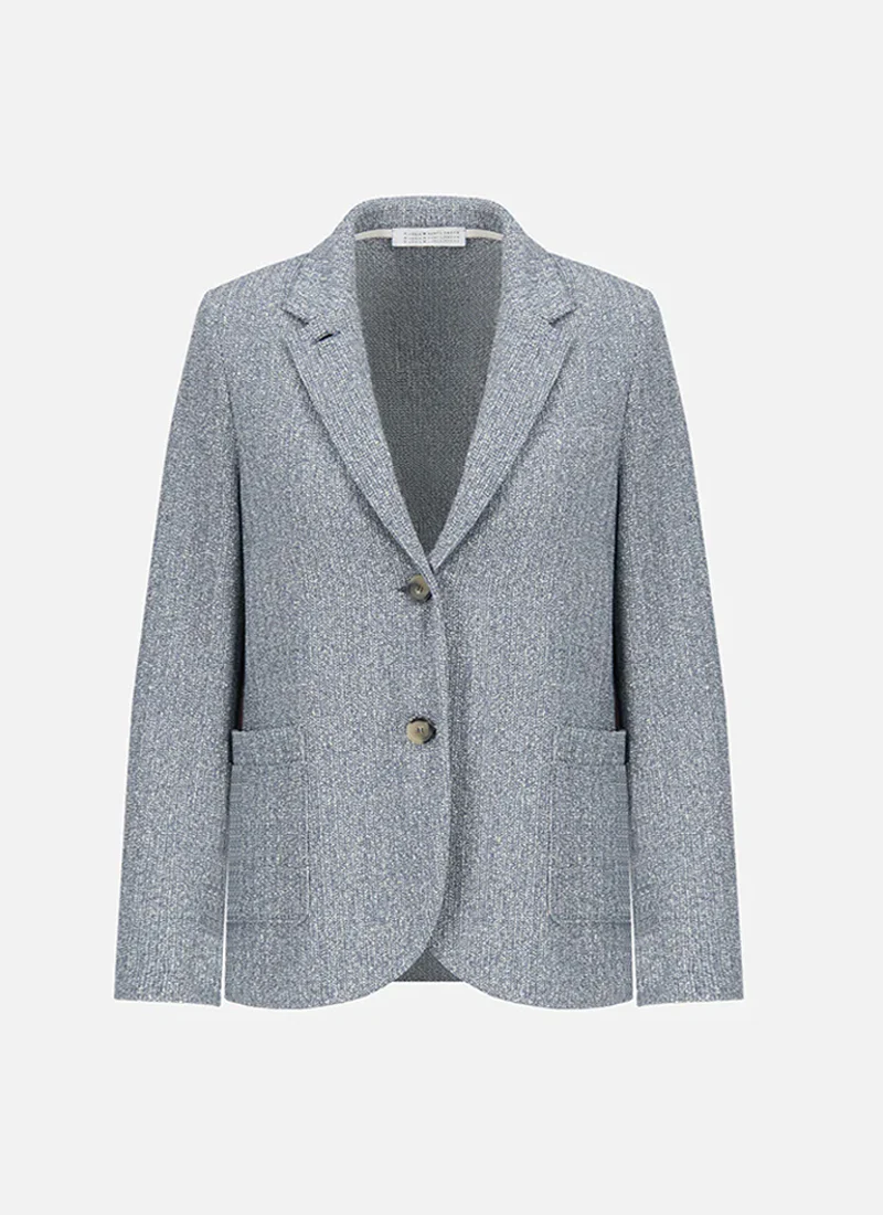 Standup Collar Bicolour Blazer - Image 6