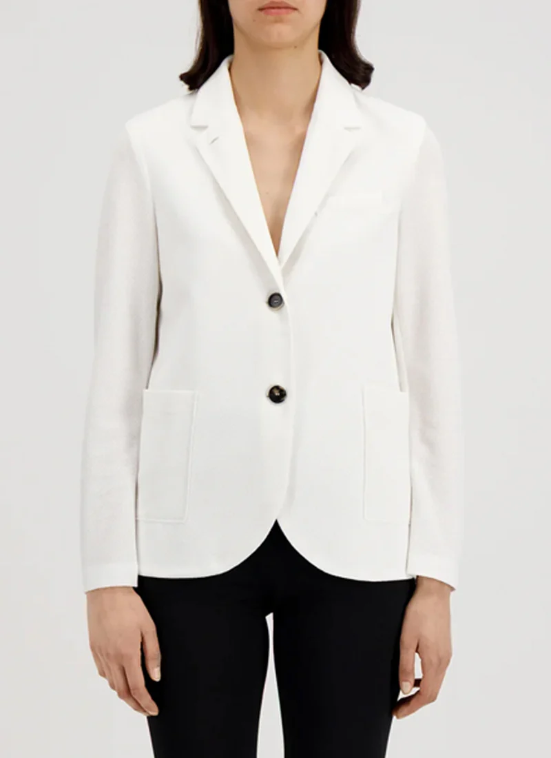 Stand Up Collar Honeycomb Blazer - Image 2