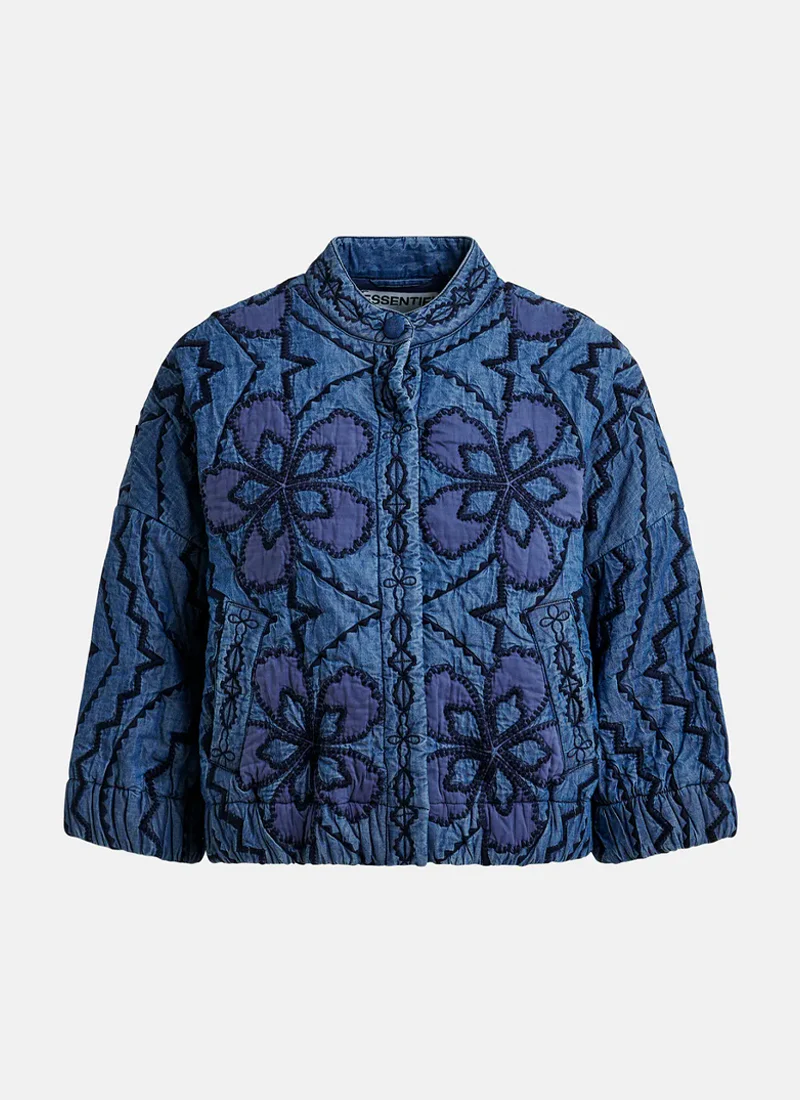 Jatropha Quilted Denim Jacket - Image 6