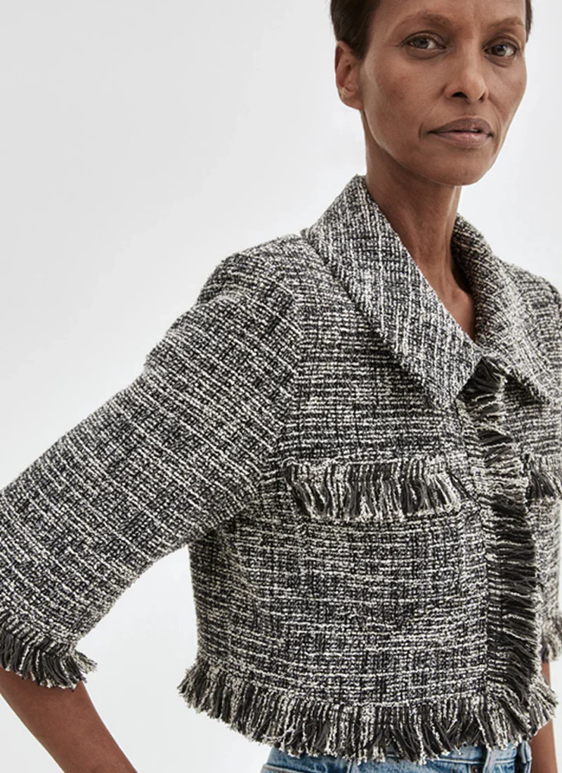 Cropped Sleeve Mini Jacket - Image 4