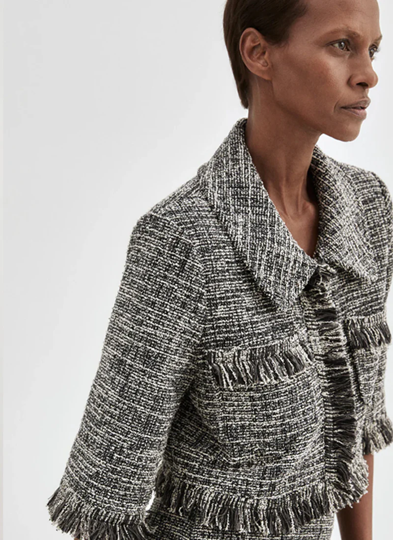 Cropped Sleeve Mini Jacket - Image 5