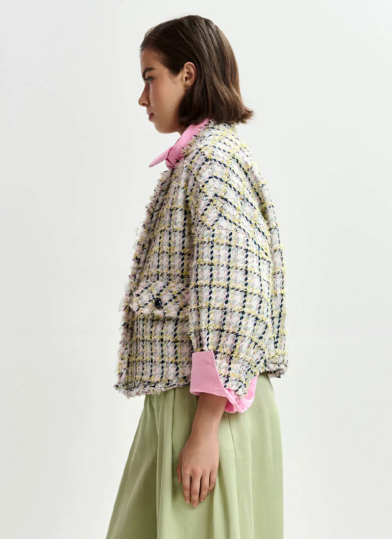 Jayden Boxy Cropped Jacket - Image 3